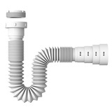 36 Pçs Sifão Branco Sanfonado Pvc Universal Valeplast