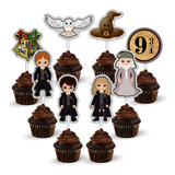 36 Toppers Doces Harry Potter, Tags