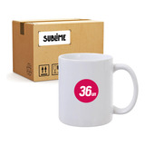 36 Caneca Cerâmica Sublimação Resinada 325 Ml Branca Sublime
