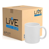 36 Canecas Brancas Porcelana Importada Sublimação 325ml Live