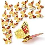36 Peças De Decoração De Chá De Bebê Borboleta 3D Decoração De Parede De Borboleta Dourada 2 Tamanhos Para Artesanato Buquê Decoração De Bolo Arranjos De Flores Decoração De Quarto Ouro
