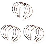 36 Peças Fivela De Cabelo De Fita De Plástico Tiaras Cabelo Feminino Aro De Cabelo De Bandana Para Mulheres Tiara Feminina Faixa De Arco De Cabelo Senhorita Garota