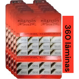 360 Giletes De Barbear Lâminas Wilkinson Original 6 Cartelas