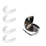 360 Placa De Mordida Miorrelaxante Silicone Moldável Estojo Preto Adulto Preto Proteção Dental Geral