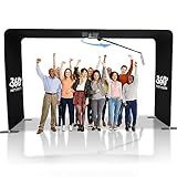 360 Sky Photo Booth Machine Cabine Fotográfica Portátil 360 Braço Telescópico Giratório Automático Anel De Luz RGB Vídeo De Selfie Com Rotação De Telefone PAD Para Festa De Casamento