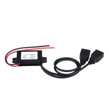 3a Dc 12v Para Dc 5v Dual Usb Carregador Adaptador