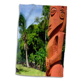 3d Rose Polinésia Francesa-tahiti-tiki Temple Park-oc13 Cmi0
