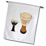 3dRose Fl-98551-1 Bandeira De Jardim Jpg Bateria Africana- 30 X 45 Cm