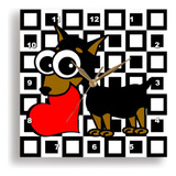 3drose Llc Miniatura Pinscher Tem Meu Relógio De Parede Do M