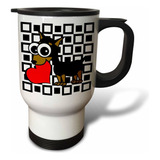 3drose Miniatura Pinscher Tem Meu Coração Caneca De Viagem