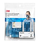 3M  Máscara De Proteção Respiratória  Dobrável  Com Válvula  Azul  9822 BR  PFF 2 S 