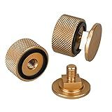 3mirrors Capuz De Soldagem Pipeliner Fixadores De Capacete Peças De Reposição De Arnês Dourado Acessórios Parafusos Flip Hood Alumínio Anodizado Com Arruela De Silicone 1 Par