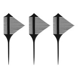 3pcs Pente Funil Pra Mechas Luzes Tintura Cabeleireiro Salão