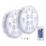 3pcs Colorido Led Piscina Decorativa Luz Com Controle Remoto