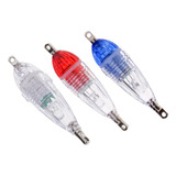 3pcs Led De Isca De Pesca De Gota Profunda Luz Piscando