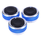 3pcs/set Car Ac Knob Liga De Alumínio Ar Condicionado Calor