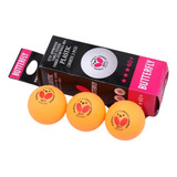 3x Bolas Tênis De Mesa Butterfly 40+ Plástico 3 Estrelas 
