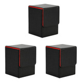 3x Card Case Deck Box Sleeved Cards Deck Game Box Para Yugi
