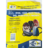 3x Filtro Papel Portopel P/ Aspirador Electrolux Son10 / One