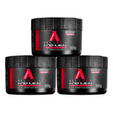 3x Gel Cola Capilar Penteado Extra Forte Alfa Look's 300gr