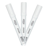3x Giz Líquido Branco- 6mm Brw- Lousa- Vidro- Carro