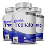 3x Magnésio Treonato 500mg 100% Puro