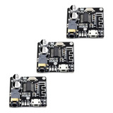 3x Mini Modulo Placa Receptor Bluetooth 5.0 Áudio Mp3