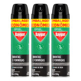 3x Repelente Baygon Baratas E Formigas 360ml Base D'água