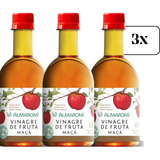 3x Vinagre De Maça Almaromi 400ml Natural Sem Conservantes