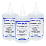 3x Álcool Isopropilico Puro 99 8 500 Ml Limpador Implastec