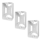 3x Caixa 4x2 Padrão P Canaletas Sistema Externo 5123 Fame Cor Branco
