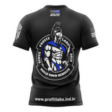 3x Camiseta Profit Dry Fit Espartano Preta Ou Azul Ou Branca