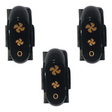 3x Chave Interruptor 3 Posições Para Secador Taiff Style