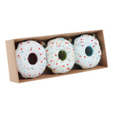 3x Donut Enfeites De Natal Para Árvore De Natal Presentes