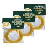 3x Elástico Garrote Látex Borracha Tripa Mico 1 Metro N 201
