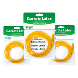 3x Elástico Garrote Látex Borracha Tripa Mico 1 Metro N 201