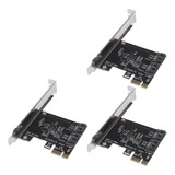 3x Expansão Pcie Pci Express Para Sata3 0 De 2 Portas Iii 6g