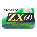 3x Fita Cassete Zx60 Sony Type I 1 Novas E Lacradas