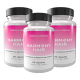 3x Harmony Hair 60 Cápsulas Original