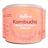 3x Kombuchá 200g Hibiscus Cranberry E Amora Ôrganico Supra
