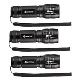 3x Lanterna Tática Invictus One 80 Lumens Tática Edc