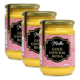 3x Manteiga Ghee 500g Clarificada C Sal Rosa Frete Gratis