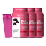 3x Max Shake 400g Cada Coqueteleira Max Titanium