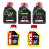 3x Óleo 5100 Motul 10w30 2 Motocool Moto Cb500x Cbr500r