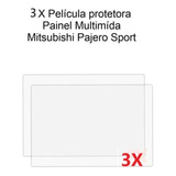 3x Película Painel Multimidia Pajero Sport