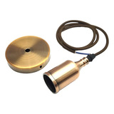 3x Pendentes Bocal Moderno Vintage Luz Led Bar Rústico Metal Cor Bronze 110v 220v