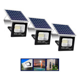 3x Refletor Solar 100w Holofote Lampada