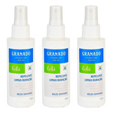 3x Repelente De Insetos Granado Bebê Icaridina 6 Horas 110ml