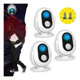 3x Sensor Detector De Presença Campainha Anunciador Sonoro