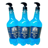 3x Shaving Gel Mentolado P Barbear E Acabamento 1l Barbeiro
